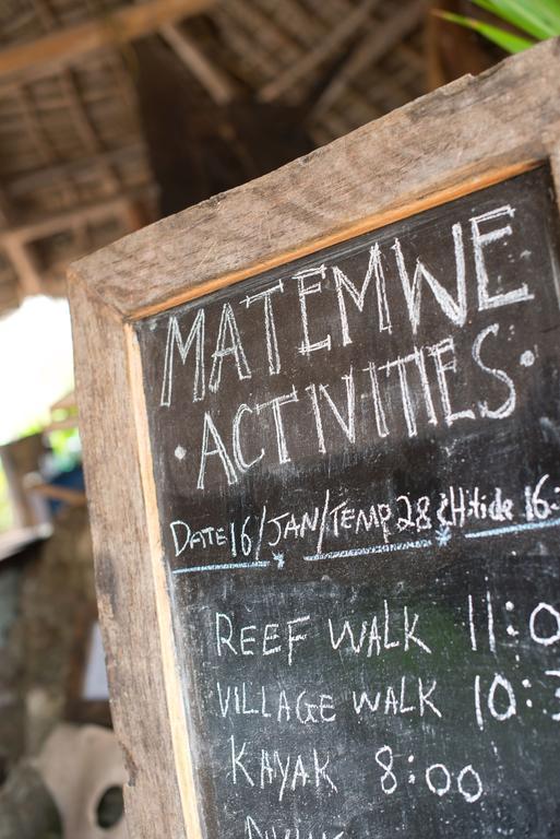 Matemwe Lodge Exterior foto